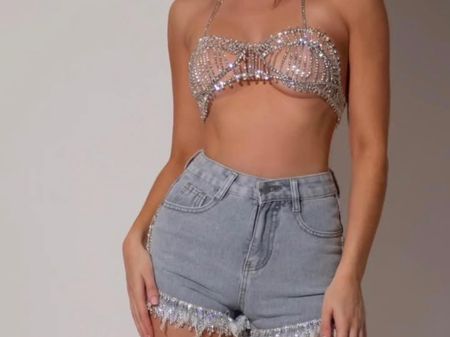 Lemon Lunar Glitzer BH Top Grösse S