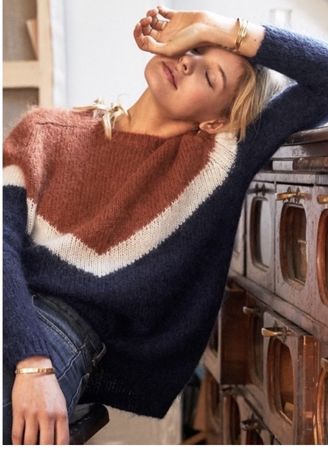 Sezane Karl Mohair Wool Jumper Sweater