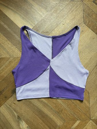 Sommer Crop Top, lila/violett in Grösse S