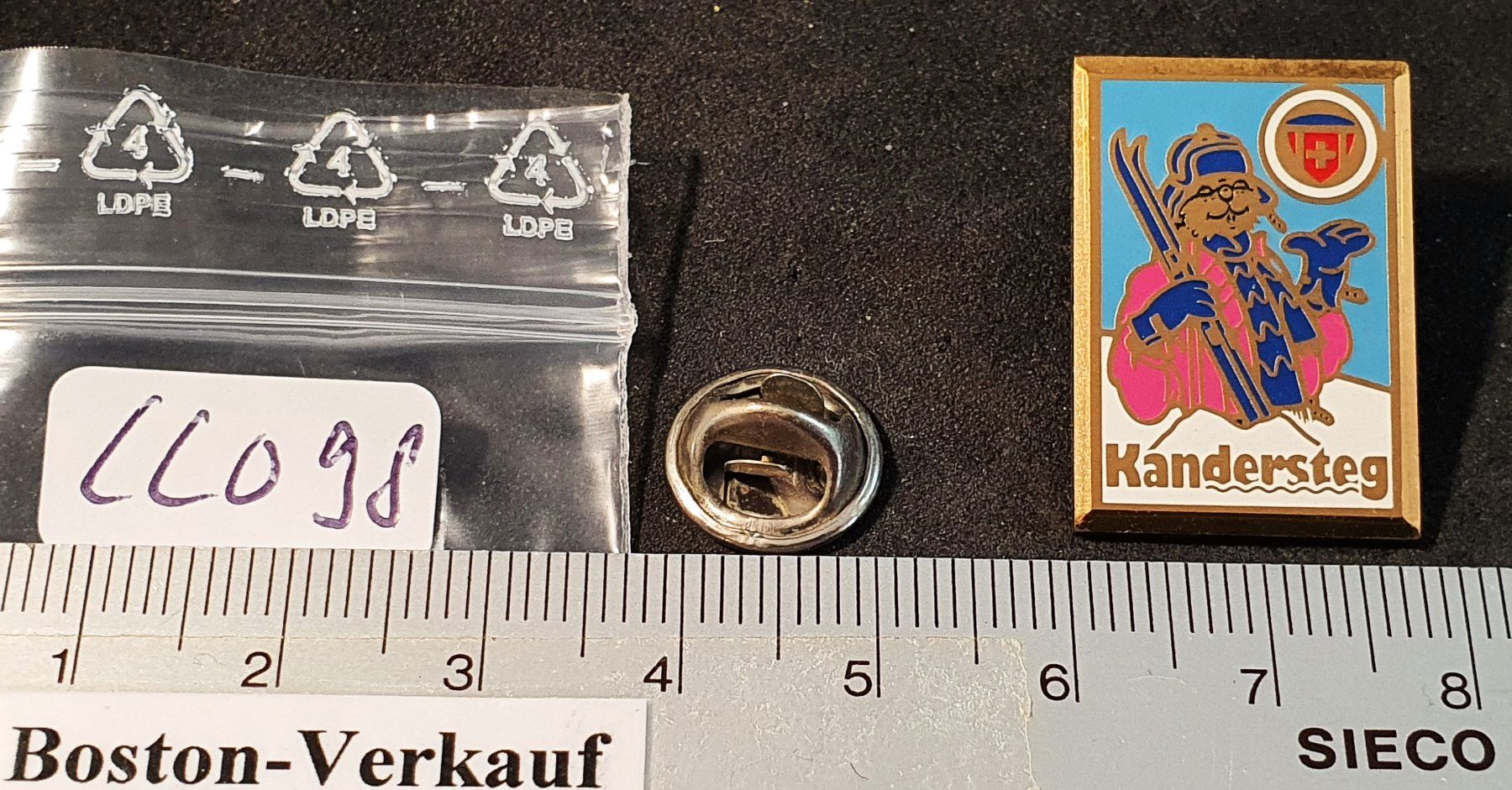 Placchette & Badge: CC098 - Pin Schweizer Skischule Kandersteg – Usato da Reinach BL venduto da Boston-Verkauf 1