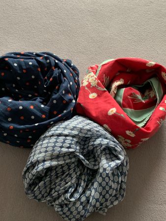 Schal Foulard Halstuch Set 3 Stück S.Oliver und Esprit