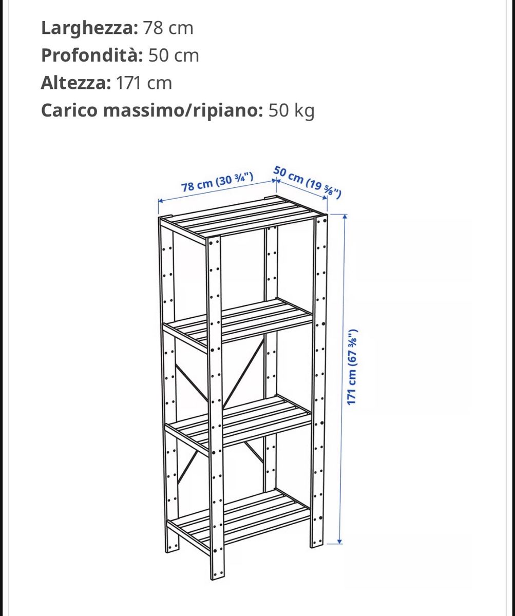 Scaffali: Ikea Wood Shelving Unit – Usato da Thalwil venduto da emanespoli 4