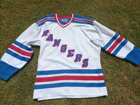 Vintage 90s New York Rangers NHL Trikot Starter Gr.L, rar