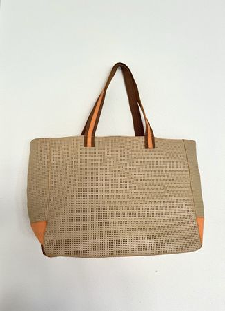 Estée Lauder PERFORIERTE STRANDTASCHE BEIGE/ORANGE