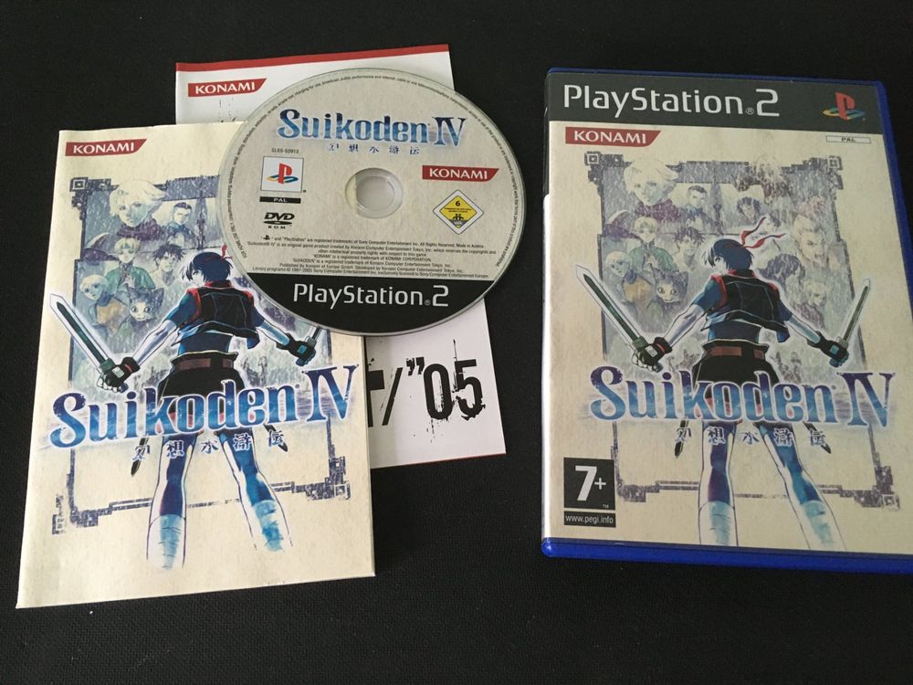 Jeu Suikoden IV Pour PlayStation 2 - Version 2005 - Avec Notice - Testé Et En Très Bon état