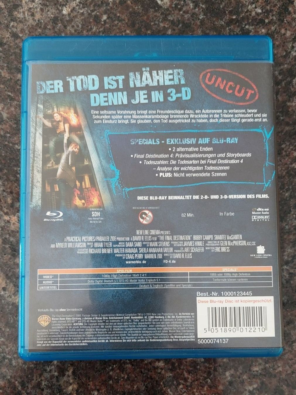 Alle DVDs: Blu-ray Final Destination 4 in 3D – Gebraucht aus Erlinsbach von pfunky 1