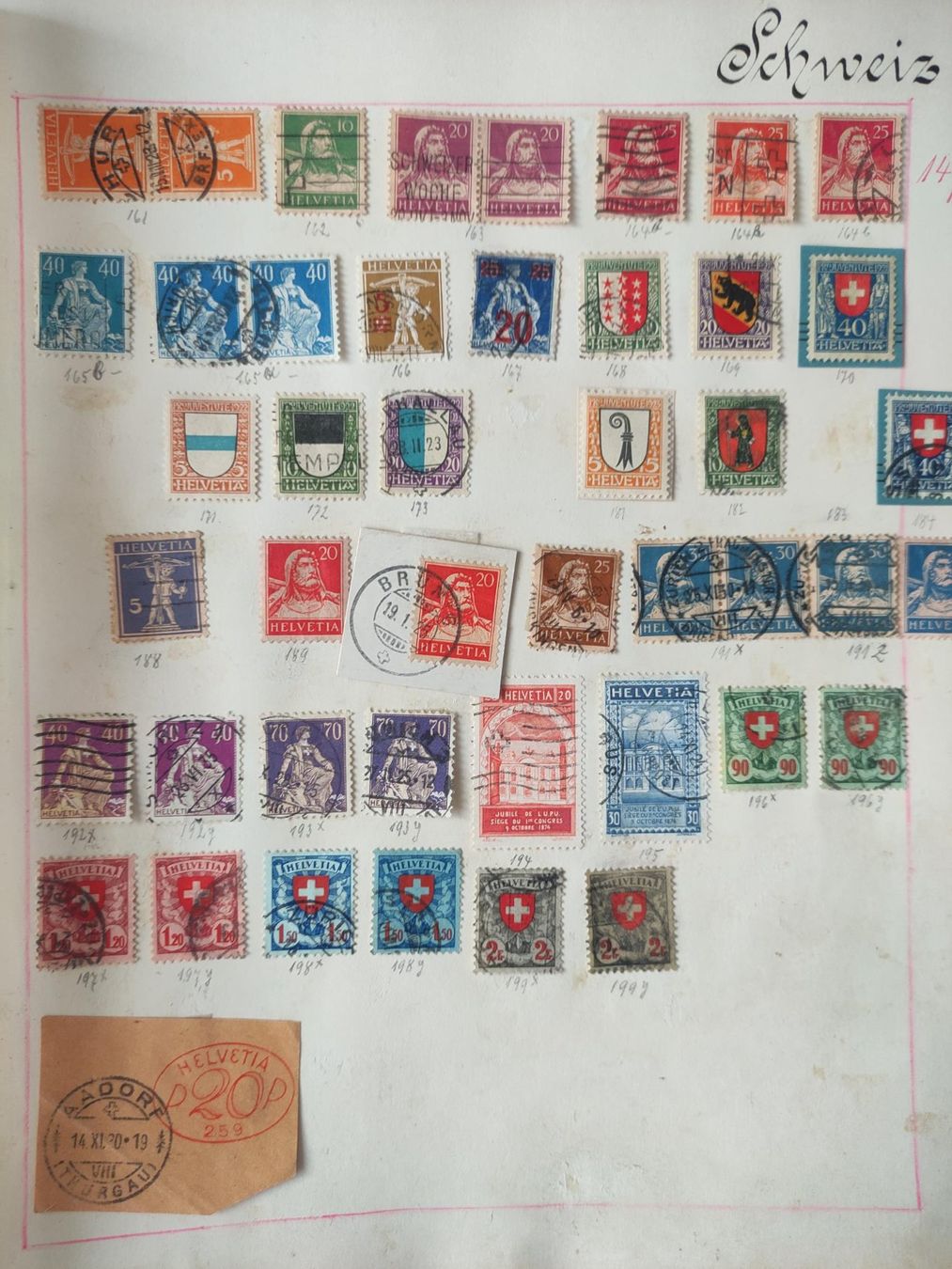 Alle Briefmarken: Schweizer Briefmarken – Gebraucht aus St. Gallen von Pintador 4