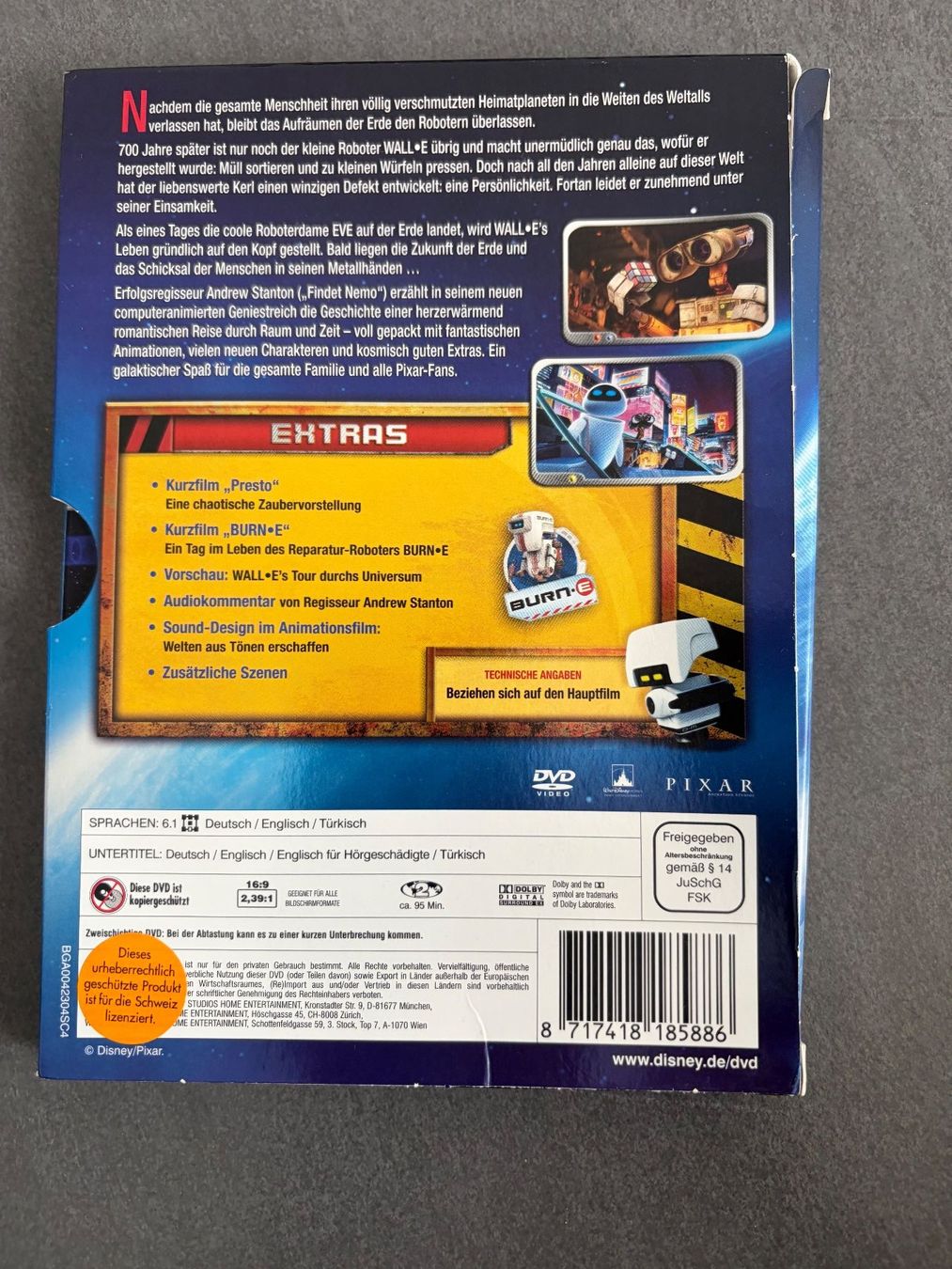 Alle DVDs: DVD Wall-E, Disney – Gebraucht aus Beinwil am See von den_p9db 1