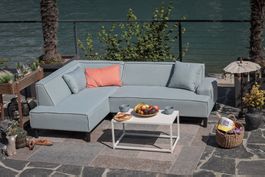 MEGA DEAL –50 % 💥 Gartenlounge Lamar wetterfest smoky blue