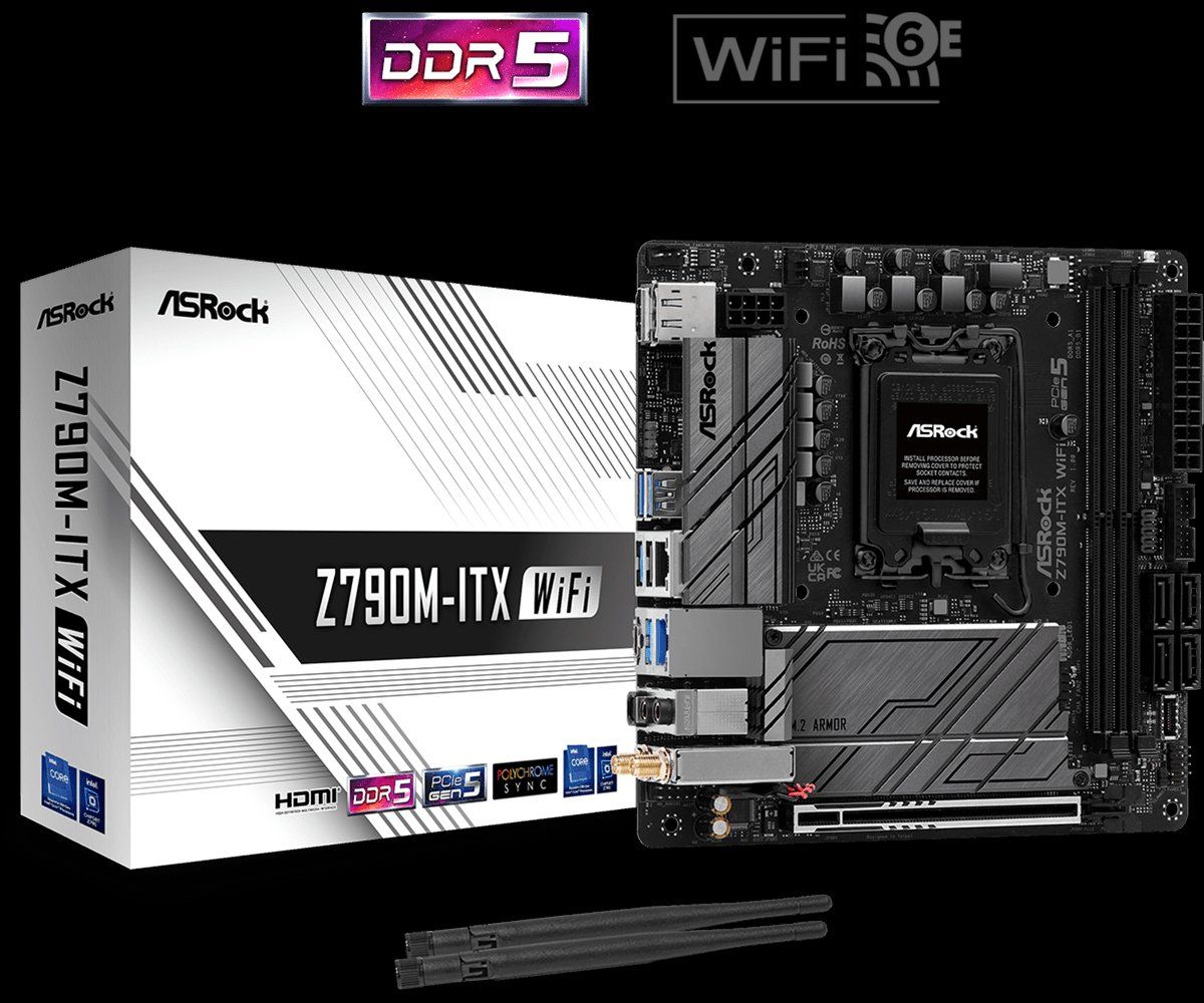 Asrock Schede madri: Mainboard ASRock Z790M-ITX WIFI, ITX – Nuovo (secondo la descrizione) da Kriegstetten venduto da bluefreezer