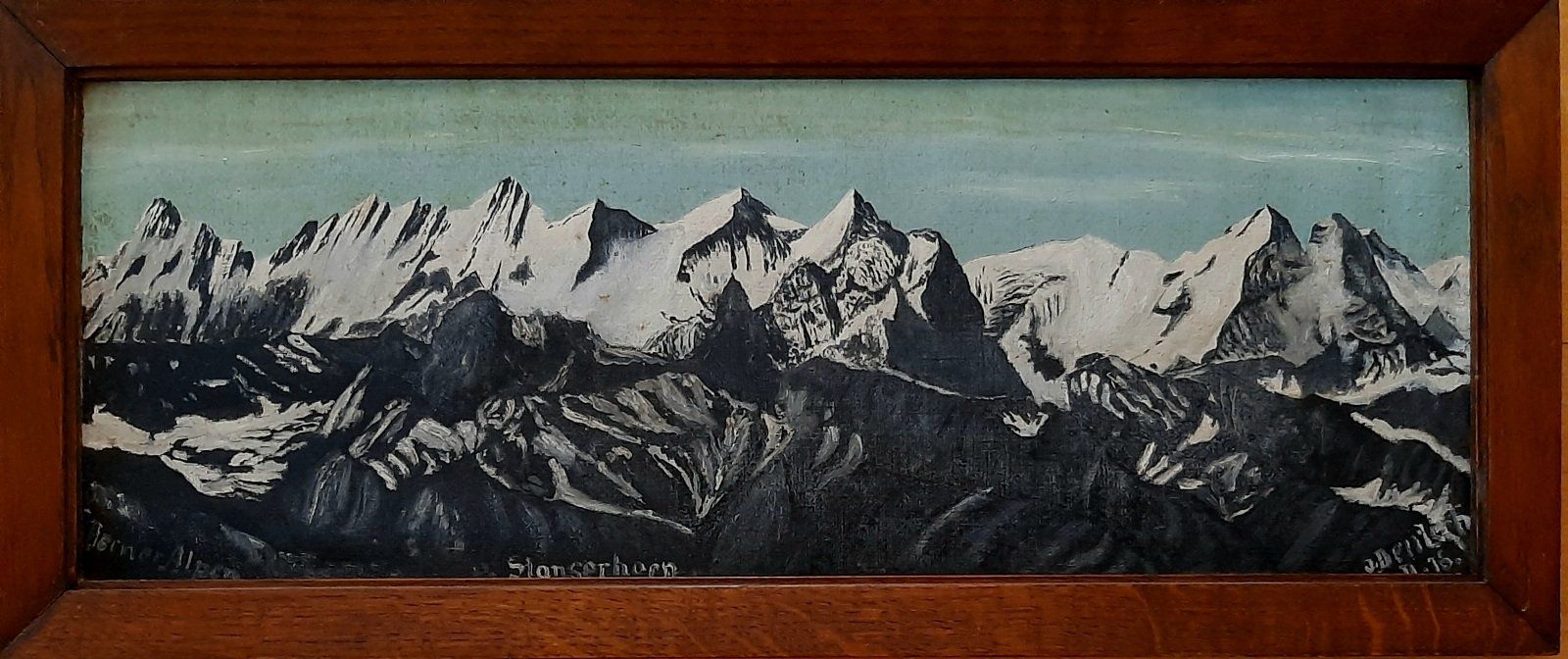 Dipinti: Antikes Gemälde Stanserhorn signiert – Usato da Arbon venduto da torso444