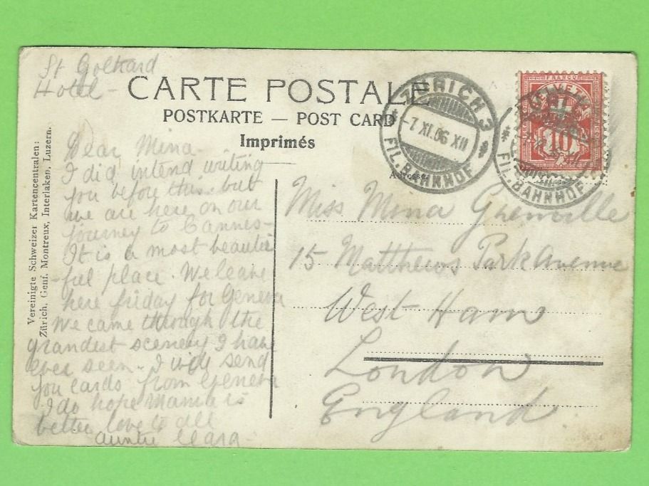 Cartoline postali: Zürich und die Alpen – Usato da Zürich venduto da t24_de 1