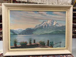 Traumhafte Alpenlandschaft am See von H. Suk