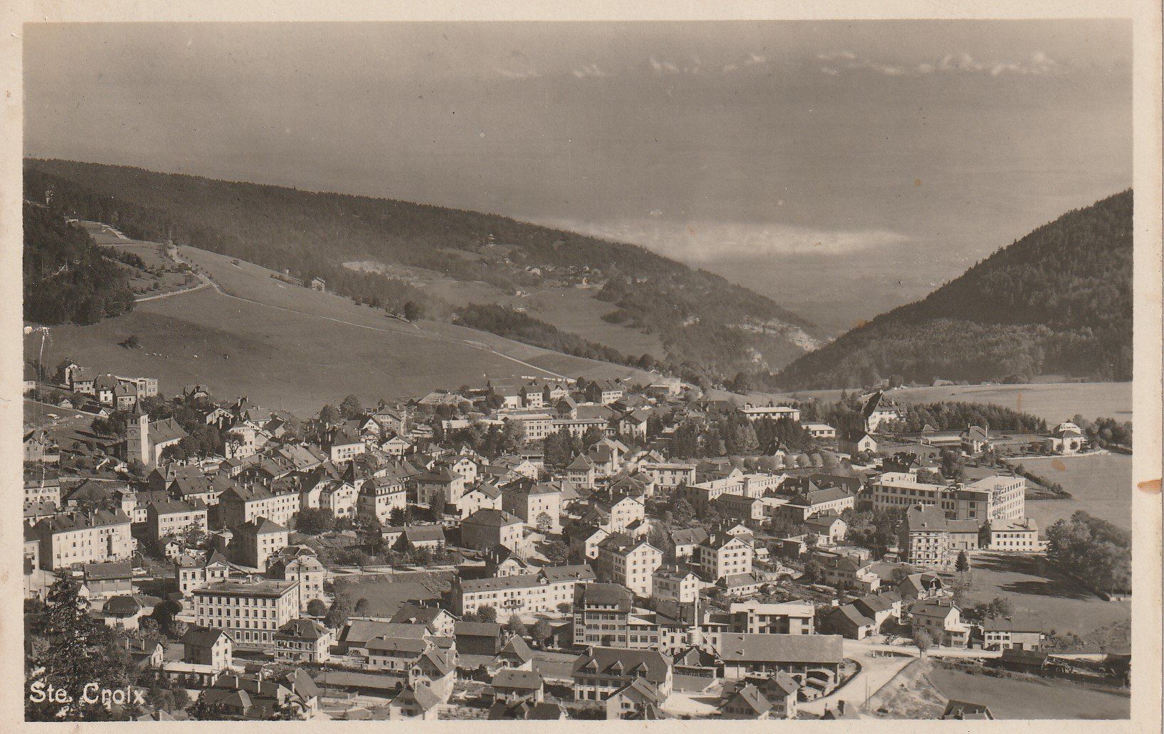 Ansichtskarten: AK Ste Croix - gel. 23.7.1931 – Gebraucht aus Fribourg von schnalla92