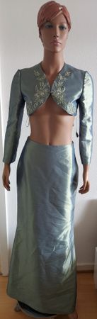 Neues Taft-Kleid mit Bolero Gr. 36 Sommerlich festlich