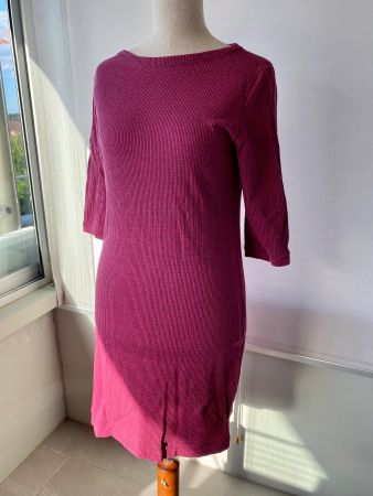 Handgefertigtes Kleid Bordeaux – Gr. 42 – Elasthan – Unikat
