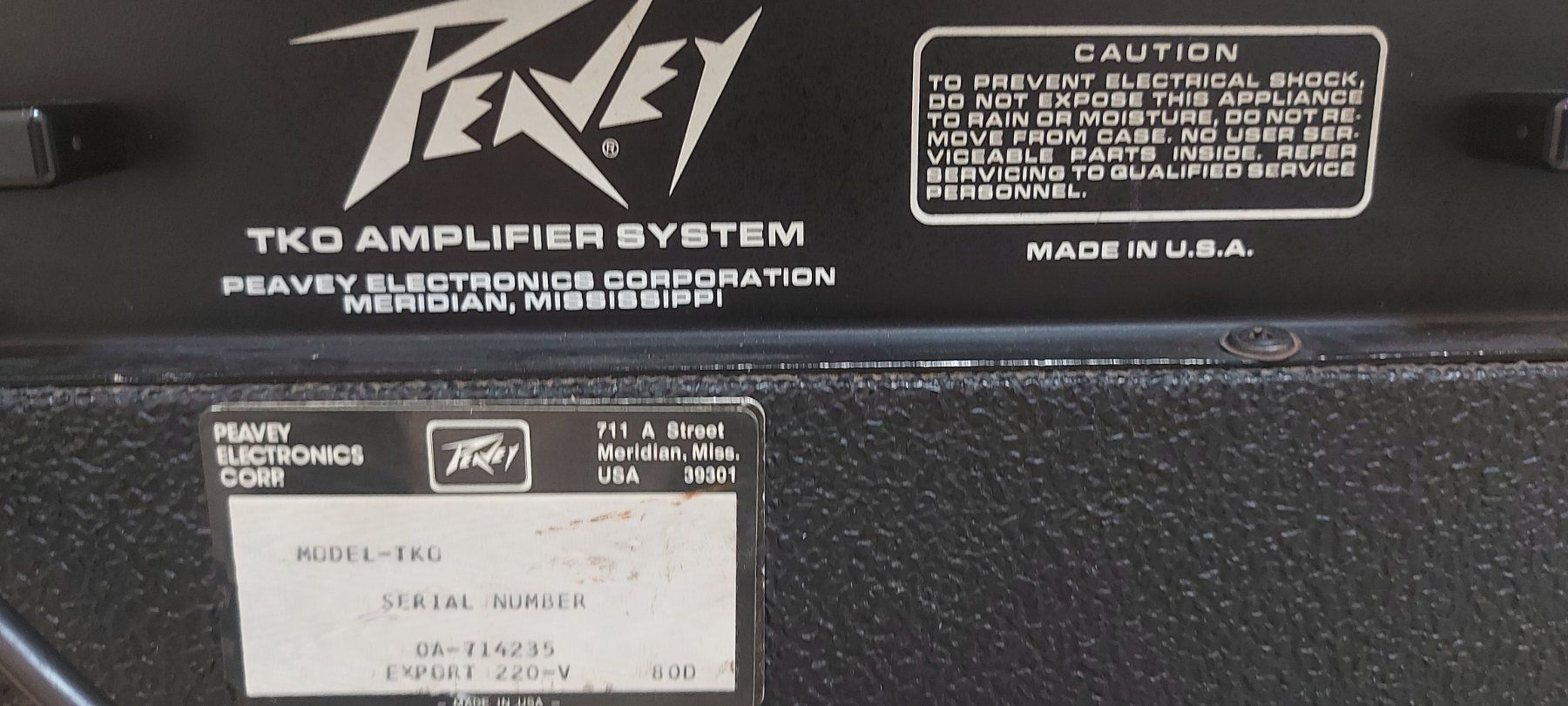 Peavey TKO 80 Solid State 75-Watt 1x15 Bass Combo Amp. (Gebraucht 