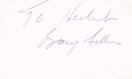 Barry Sullivan 1912-94 Autogramm signiert Karte 8x14cm