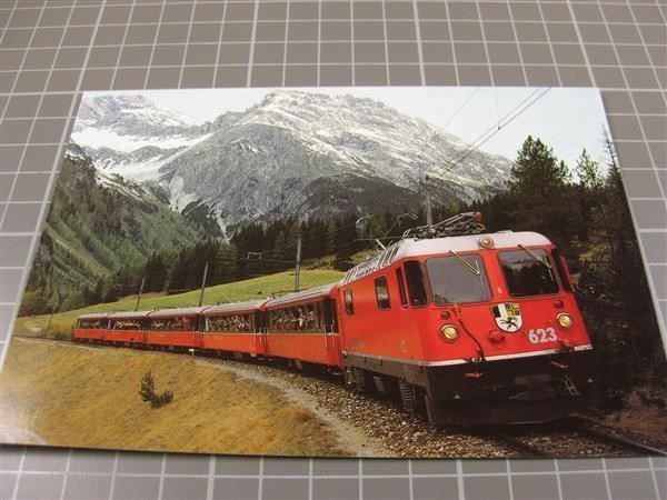 Cartoline postali: AK RhB Rhätische Bahn – Usato da Malters venduto da Marosko