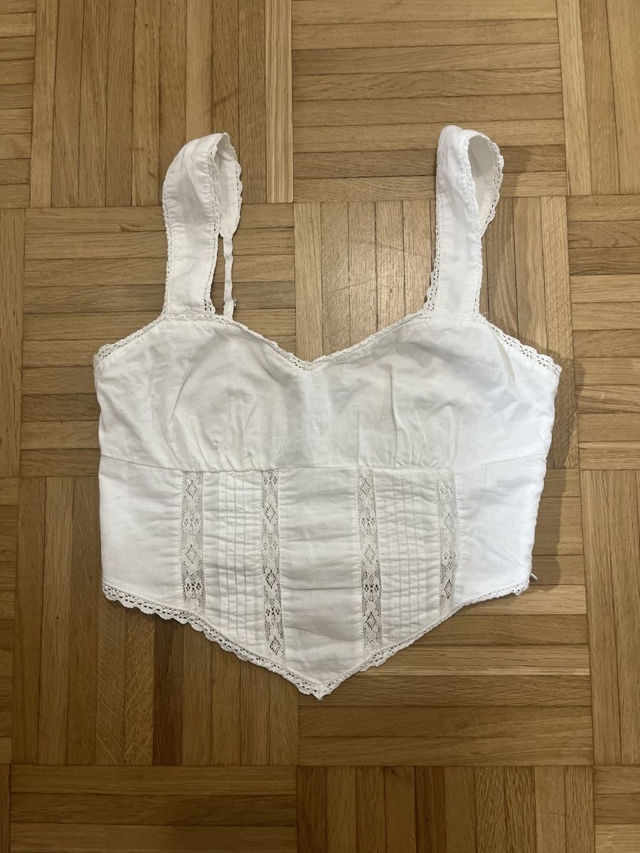 Bershka Top: Bershka Top, Weiss, Grösse S – Usato da Bern venduto da t.nomse
