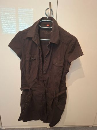 Damen Kleid kurzarm braun S.Oliver Gr.44 Neuwertig