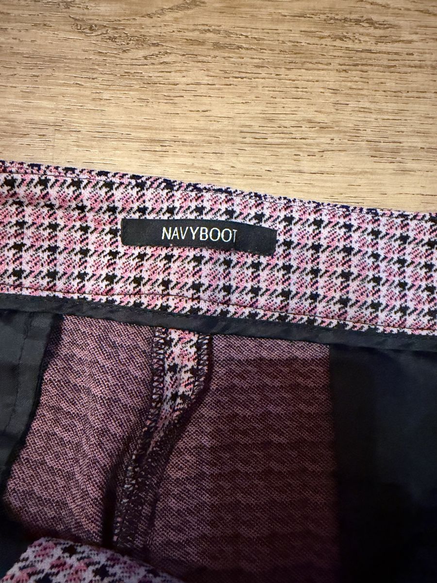 Navyboot Hosen: Navyboot Damenhose, Gr. 40, kariert, pink/schwarz – Gebraucht aus Walde AG von Hanutta 2