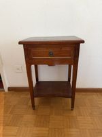Beistelltisch mit Schublade braun Holz gebraucht