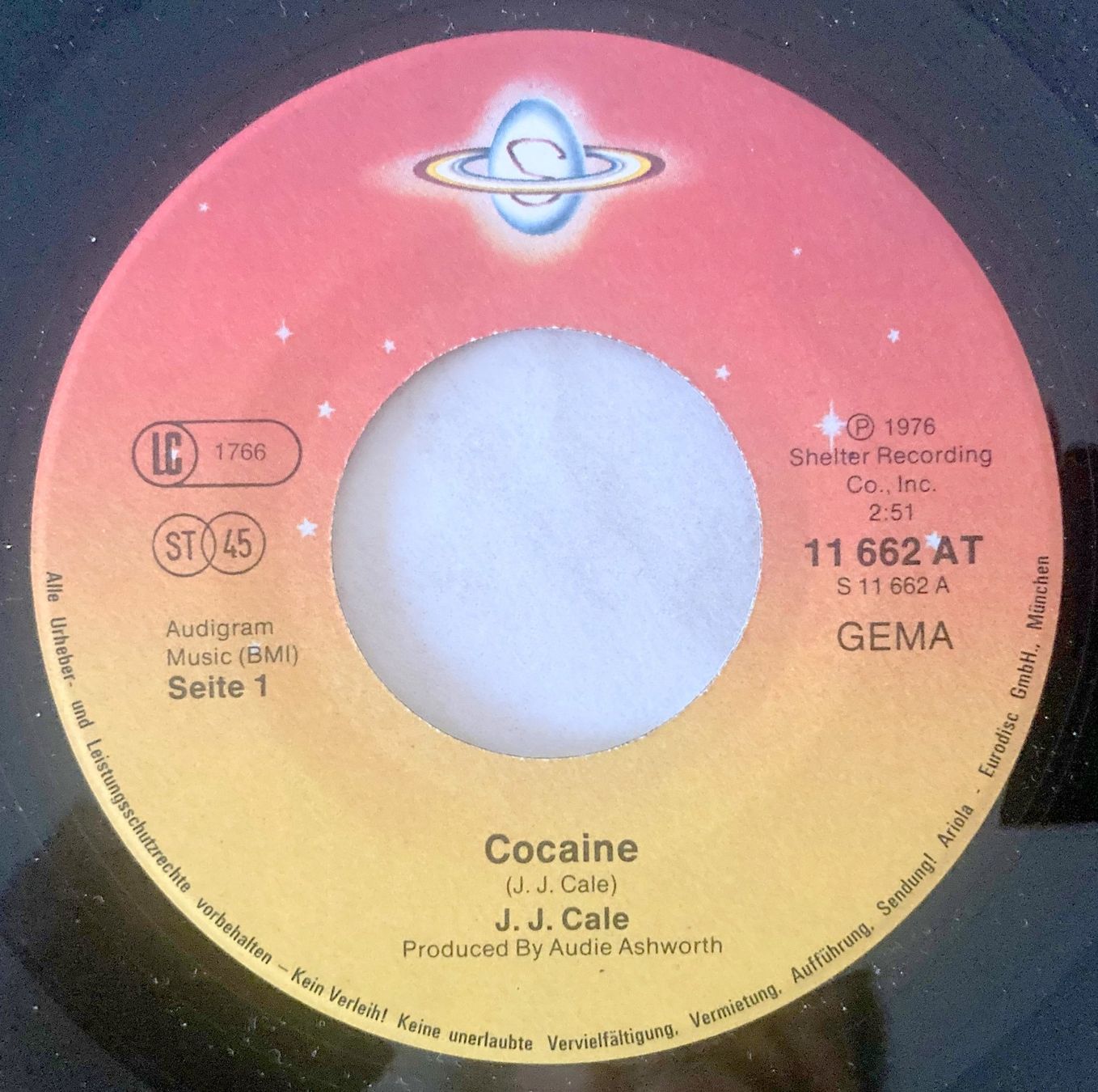 Vinyles: J.J. CALE - COCAINE – D'occasion à Bottens par hotter-than-hell 2