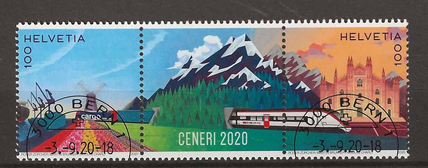 Tutti i francobolli: M1791 - Monte Ceneri 2020 1er jour – Usato da Trélex venduto da Phil_Albert