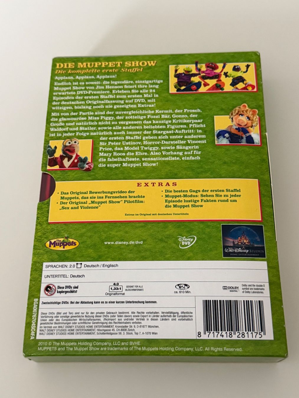 Tutti i DVDs: Die Muppet Show Staffel 1 DVD Special Edition 4 Discs Disney – Nuovo (secondo la descrizione) da Altstätten SG venduto da sheamus 1