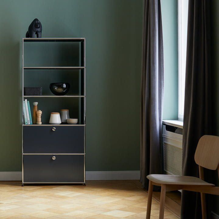 USM Scaffali: USM Hochregal Anthrazit (Preis VB? – Usato da Zürich venduto da LUXUS2020