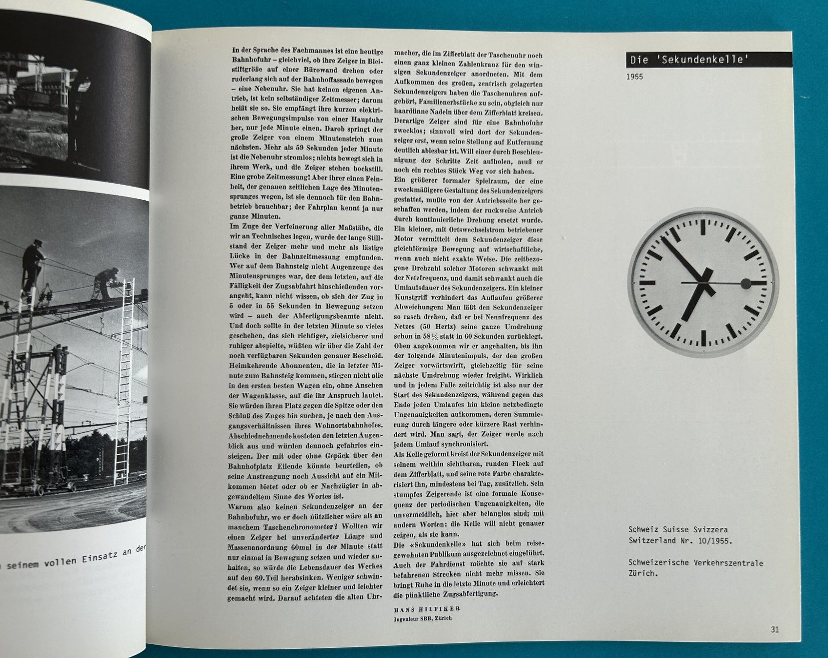 Libri: DER ERFINDER DER BAHNHOFSUHR – Usato da Zürich venduto da Domus09 5