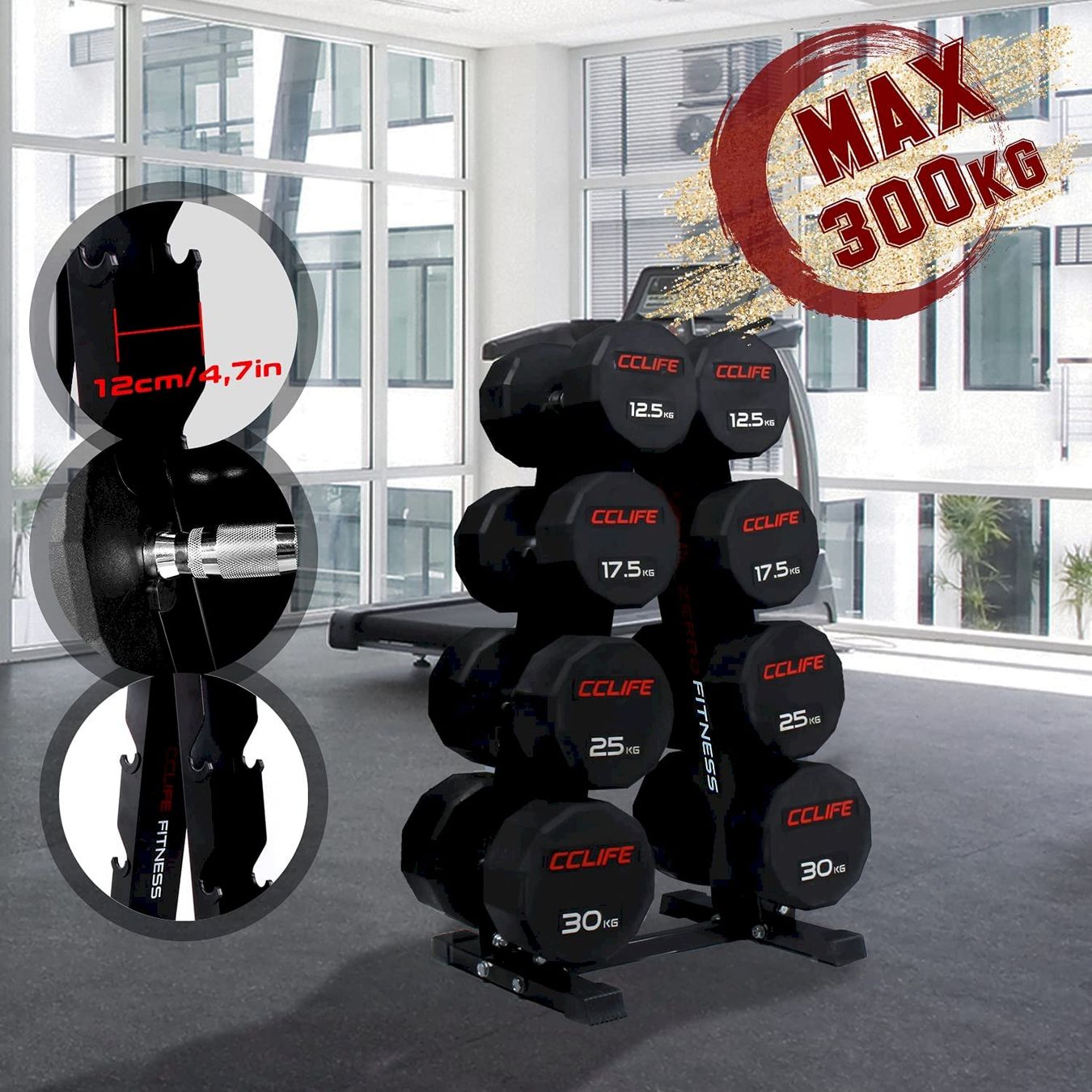 Hanteln & Gewichte: CCLIFE Hantelständer 300kg – Neu und originalverpackt aus Bottighofen von zaap 5