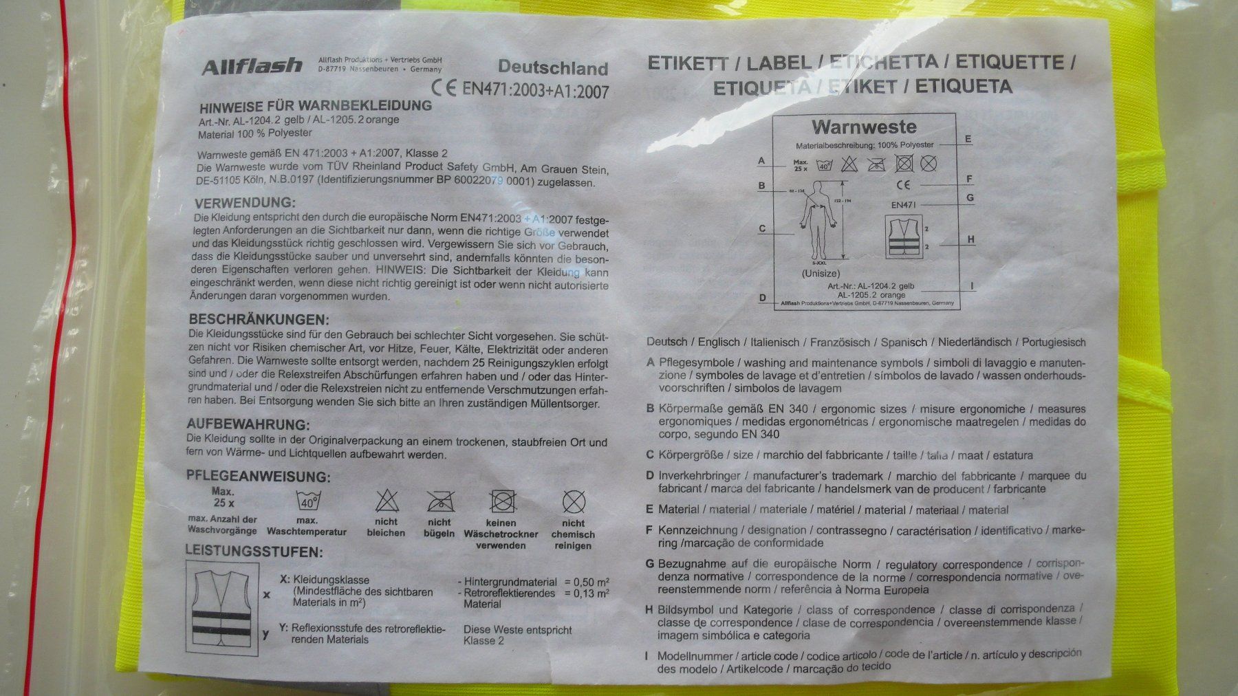 Schutz & Schoner: Sicherheitsweste, Schulweg, Joggen – Neu und originalverpackt aus Birmenstorf AG von tritonius 2