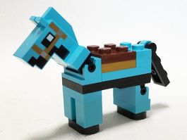 LEGO Minecraft minehorse04 Minecraft Horse Medium Azure