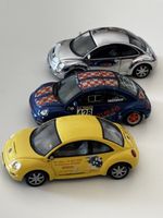 3 miniatures VW New Beetle 1/43 état neuf