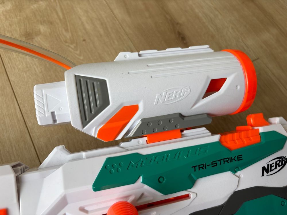 Nerf Modulus Tri Strike Blaster Top Zustand für Action (Gebraucht
