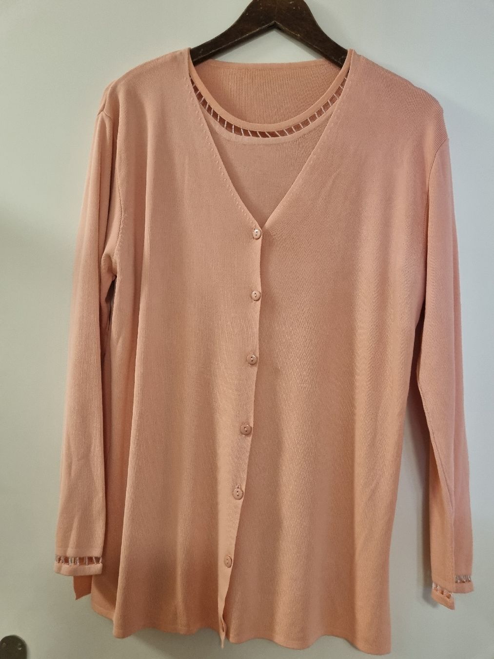 C&A Giacche: Rosa Strickjacke mit Top, Grösse M, Viscose, Sommer – Usato da Bern venduto da Olgas_Welt
