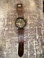 Fossil Chronograph Herren Uhr Lederarmband guter Zustand