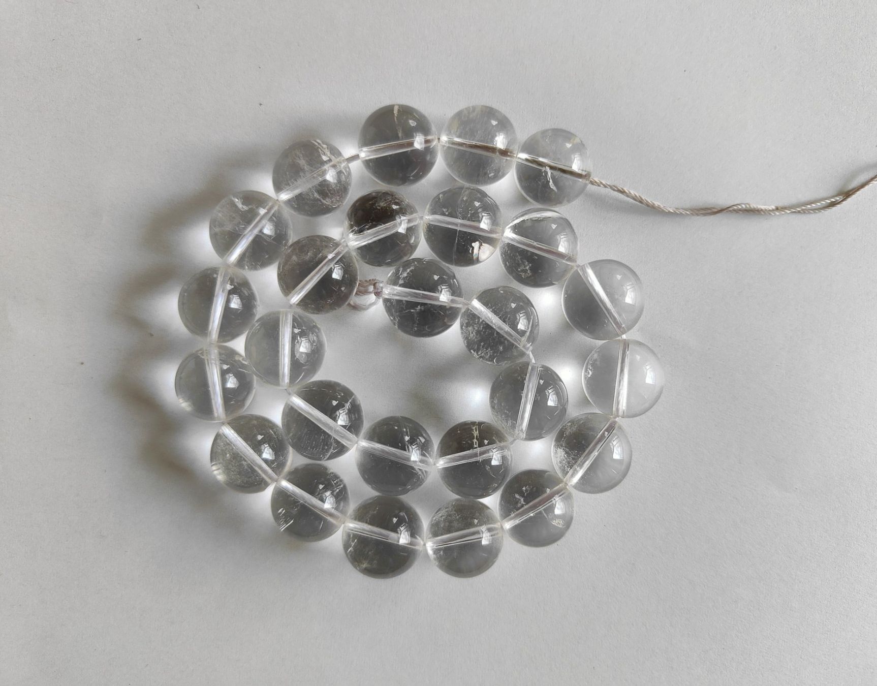 Pietre preziose: Bergkristall, Beads 16mm, Strang – Nuovo e nell'imballaggio originale da Rümlang venduto da 21f 2