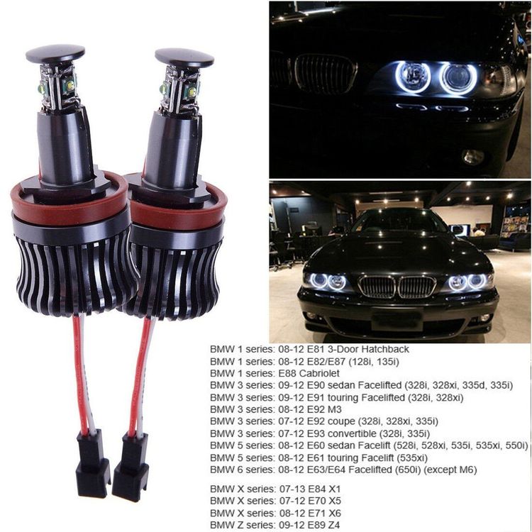 2x LED Angel Eyes Standlicht für BMW E90 E91 E92 E93 E60 E61 E70 E71 E84