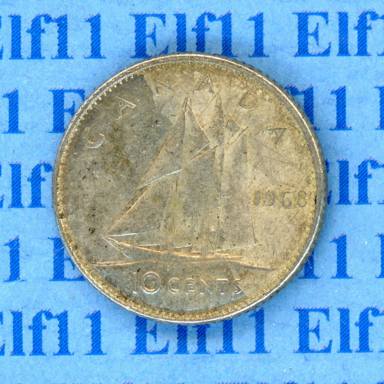 Tutti le monete: CAD___0.10 1968 Silber ss-vz 10 Cents – Usato da Widnau venduto da Elf11