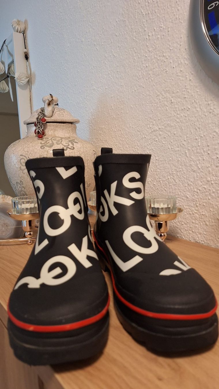 Joop Damenschuhe: Gummistiefelette Design by W. Joop – Gebraucht aus Luzern von pie_y7zc