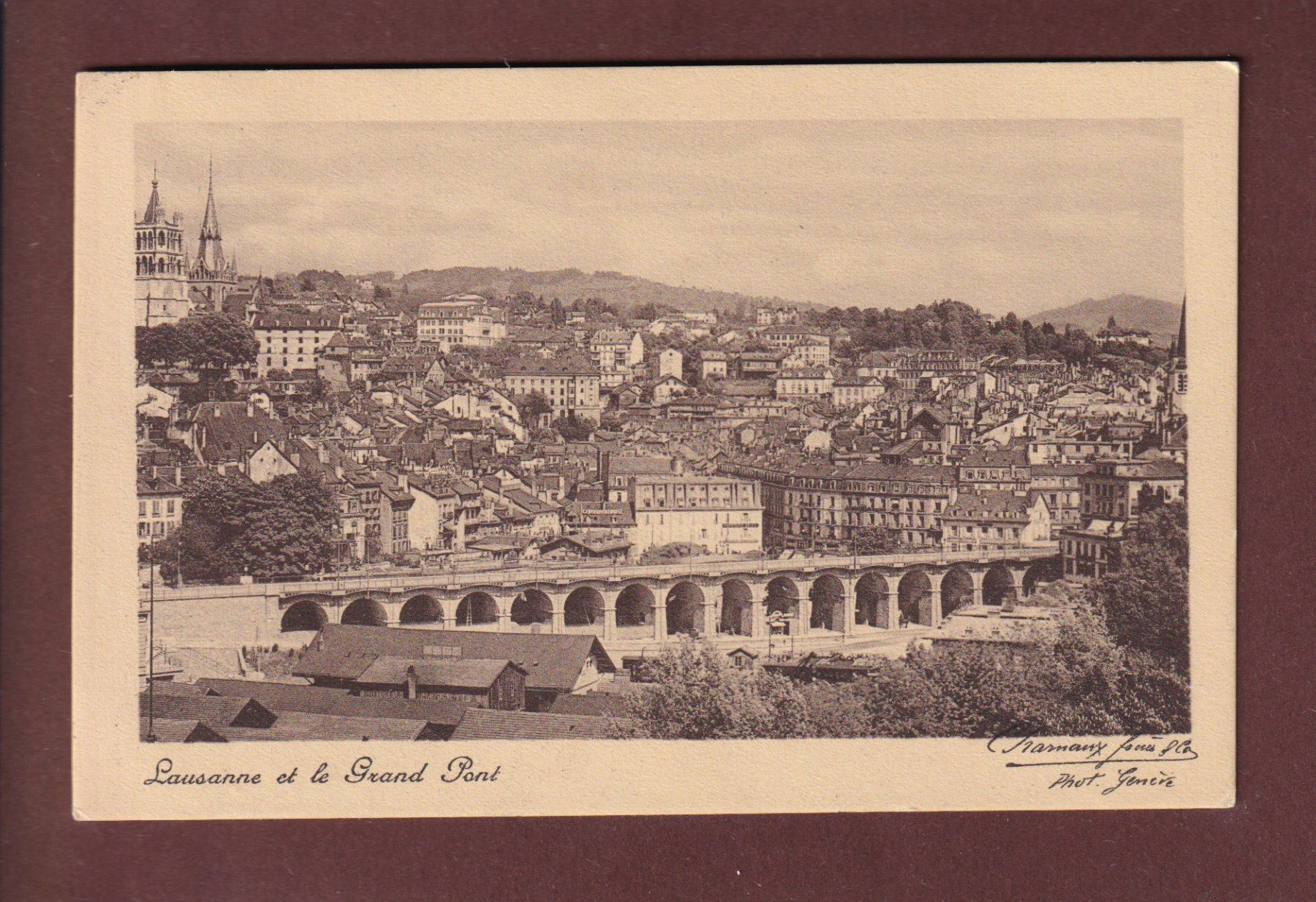 Cartes postales: LAUSANNE - Grand Pont - 1920 – D'occasion à Pully par nicecards