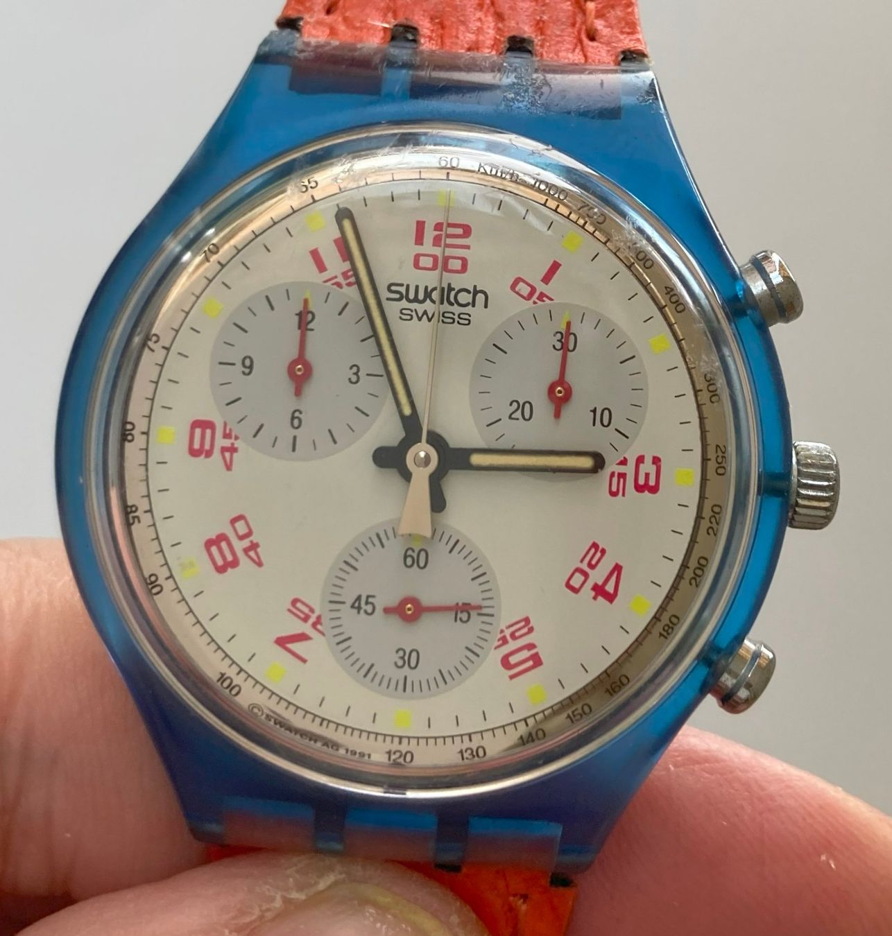 Swatch Orologi: Swatch Chrono JFK SCN103 Quartz 1991 – Nuovo (secondo la descrizione) da Zürich venduto da Auctionata 1