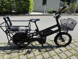 Moustache Lundi 20 Cargo E-Bike mit Kindersitz 578 km