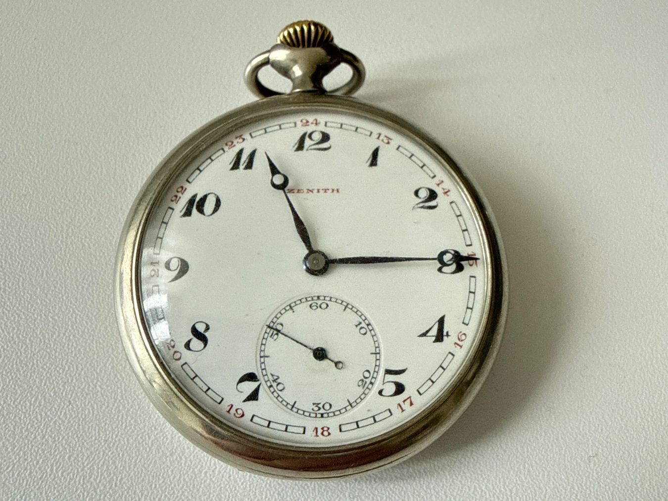 Zenith Orologi: Antike Zenith Taschenuhr läuft – Usato da Stadel venduto da amigo014