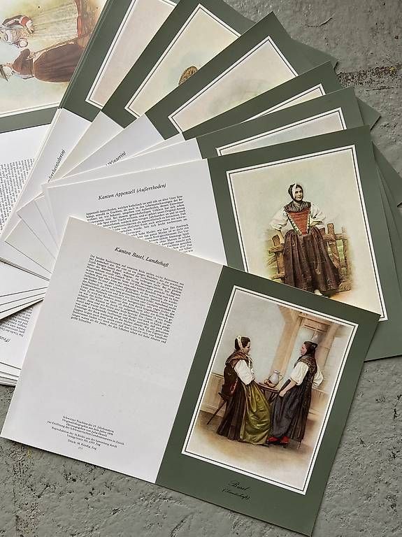 Cartoline: Grusskarten Trachtenbilder – Nuovo (secondo la descrizione) da Zürich venduto da ragusa45 1