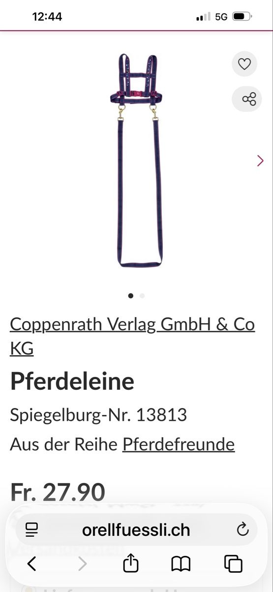 Giocattoli: Kinder Pferdegeschirr – Usato da Oberglatt ZH venduto da ble_75jw 5