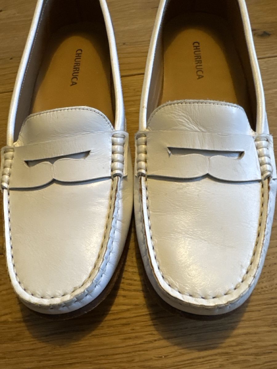 Scarpe da donna: Mocassins blancs crème – Usato da Colombier NE venduto da Gwendo 3